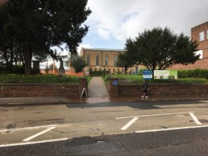 Boundary Wall at Sidwell's Entrance