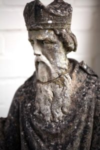 The second of two statues by Harry Hems that he gave to the church.