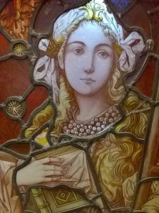 stained glass window of st sidwella