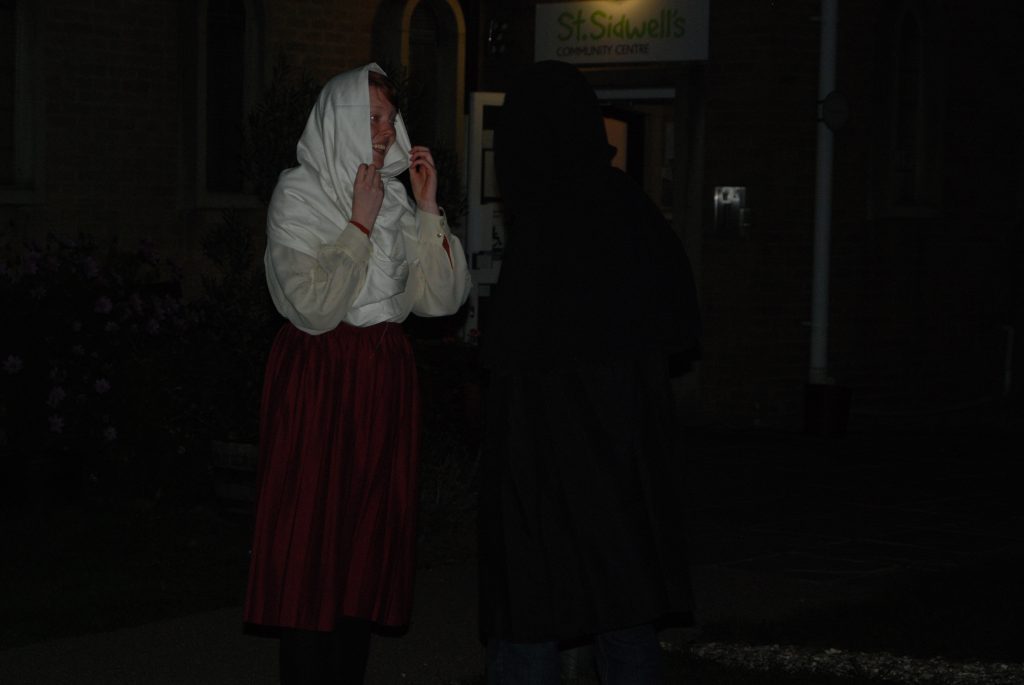 St Sidwella meets the Scythesman