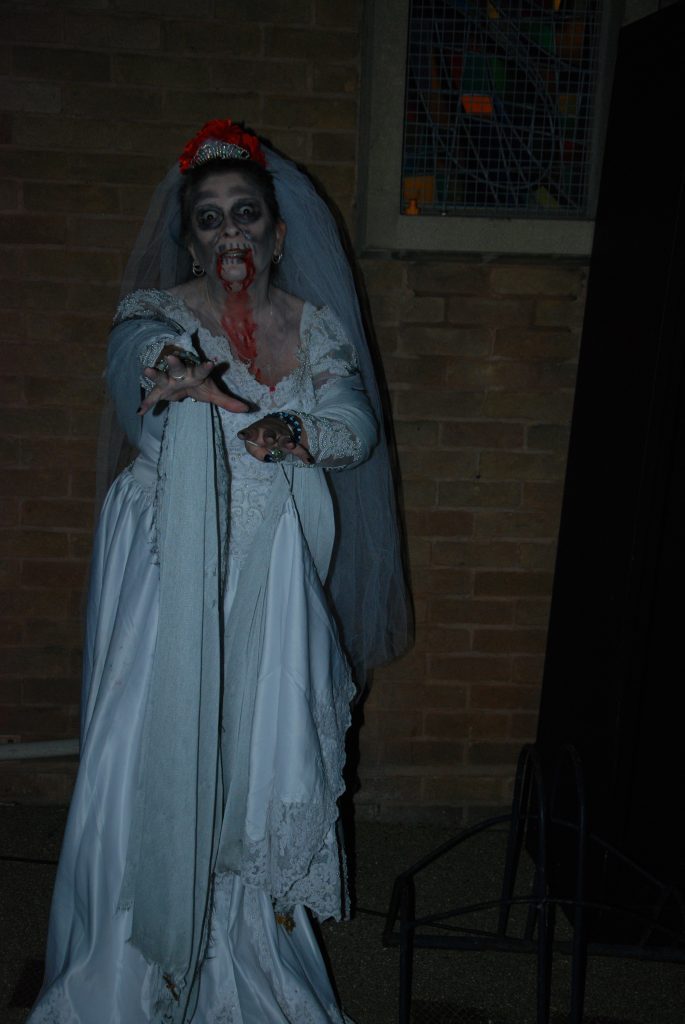 An audience member at our Vintage Film showing ‘Dead of Night’!
