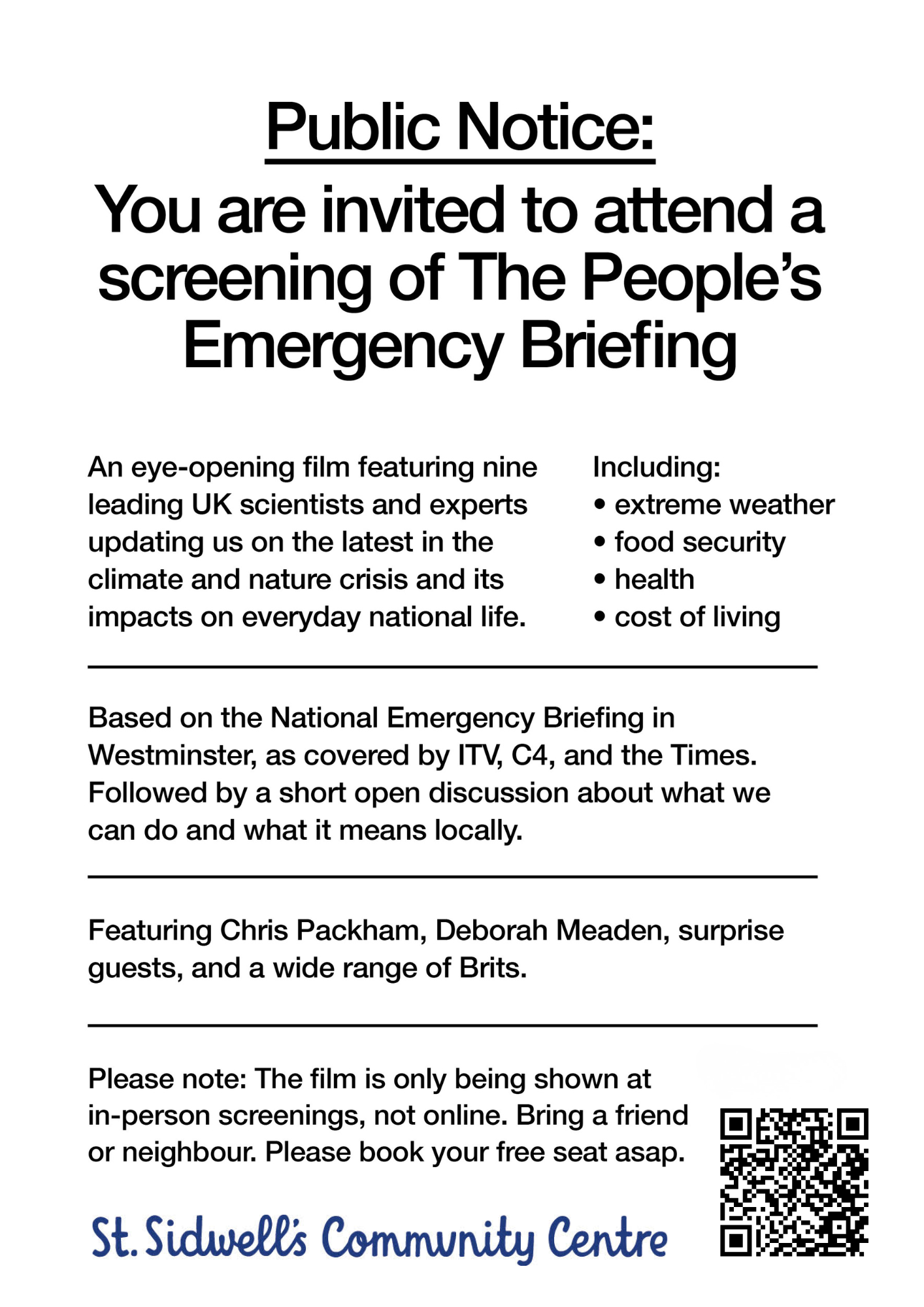 National Emergency Briefing
